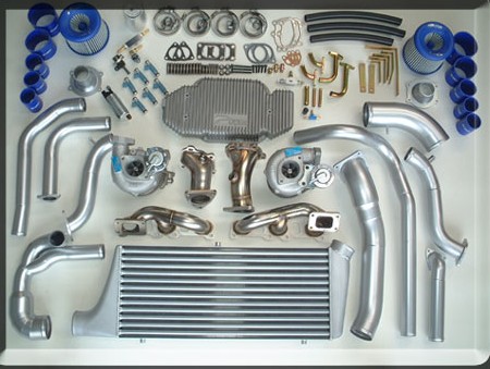 Aps twin turbo kit for nissan 350z #4