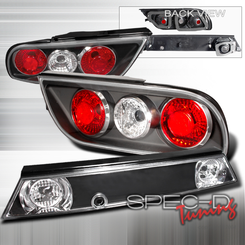 Nissan 370z altezza style black housing tail lights #7